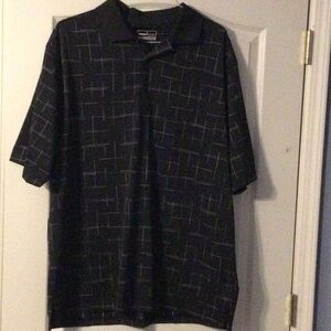 Men’s Grand Slam Performance Golf Polo Shirt Sz XXL Black